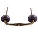 Purple Crackle Ceramic Bridge Handle